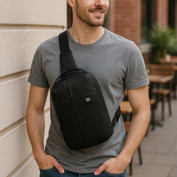 Convertible Crossbody Bag with Breathable Padding - Ideal for Sports & Outdoors - Picture 7 of 9